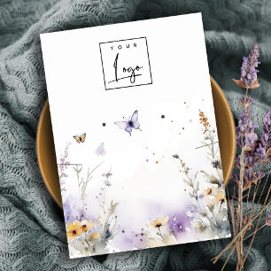 Lilac Wildblume Necklace-Logodisplay Visitenkarte
