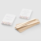 Lilac Wildblumen Hochzeitsprogramm Fächer (Non-assembled)