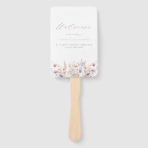Lilac Wildblumen Hochzeitsprogramm