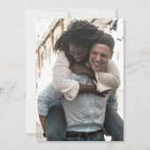 Lilac Wildblumen Wedding Foto Save the Date (Rückseite)