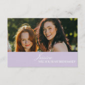 Lilac Will You Be My Bridesmaid Proposal Card Einladung (Vorderseite)