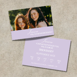Lilac Will You Be My Bridesmaid Proposal Card Einladung