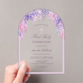 Lilac Wisteria Arch Erste Kommune Acryleinladungen (Insitu (Handheld))