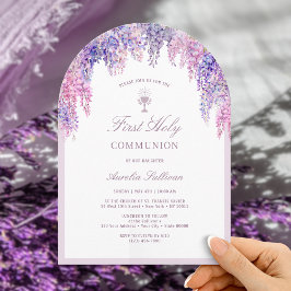 Lilac Wisteria Arch Erste Kommune Einladung