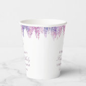 Lilac Wisteria First Communation Pappbecher (Rechts)