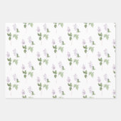 Lilac Wrapping Paper Flat Sheet Set 3 Geschenkpapier Set (Vorderseite 2)