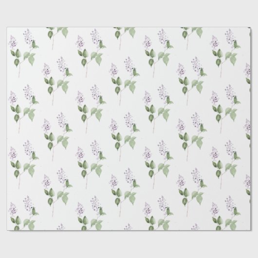Lilac Wrapping Paper Geschenkpapier (Flach)
