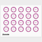 Lilac Wreath Happy Mütter Day Stickers (Blatt)