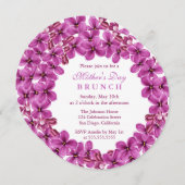 Lilac Wreath Mother's Day Brunch Einladung (Vorne/Hinten)
