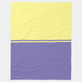 Lilac & Yellow Comfy Blanket Fleecedecke (Vorderseite)