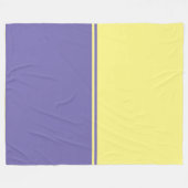 Lilac & Yellow Comfy Blanket Fleecedecke (Vorderseite (Horizontal))