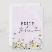Lilac Yellow Floral Meant to Bear Brautparty Einladung (Rückseite)