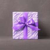 Lilac Zebra Pattern Geschenkpapier