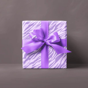 Lilac Zebra Pattern Geschenkpapier