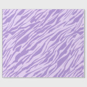 Lilac Zebra Pattern Geschenkpapier (Flach)