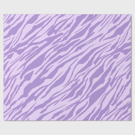 Lilac Zebra Pattern Geschenkpapier (Flach)