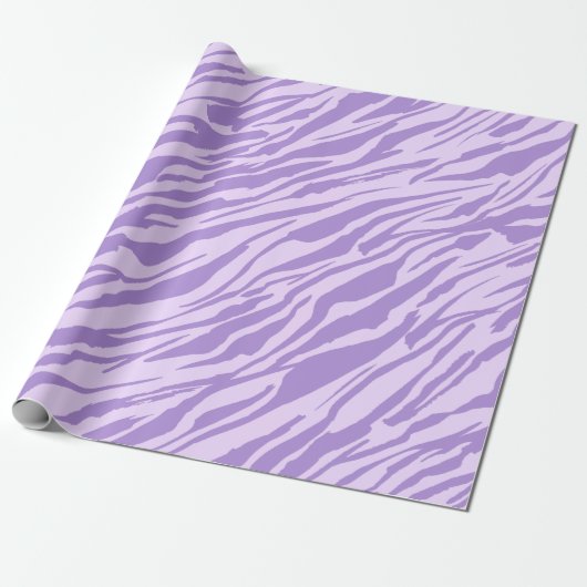 Lilac Zebra Pattern Geschenkpapier (Ungerollt)