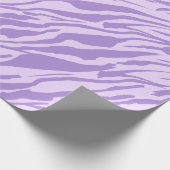 Lilac Zebra Pattern Geschenkpapier (Ecke)