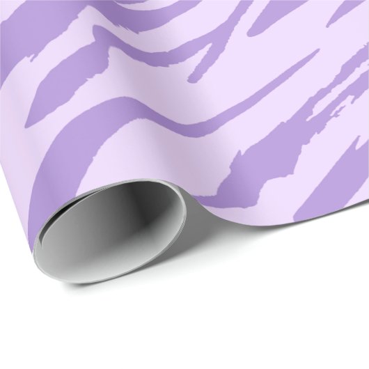 Lilac Zebra Pattern Geschenkpapier (Rolleneckpunkt)