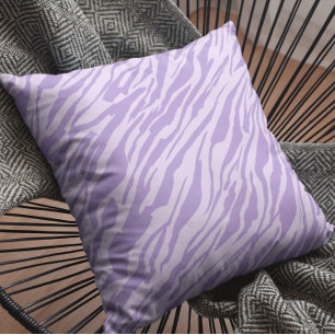 Lilac Zebra Pattern Kissen