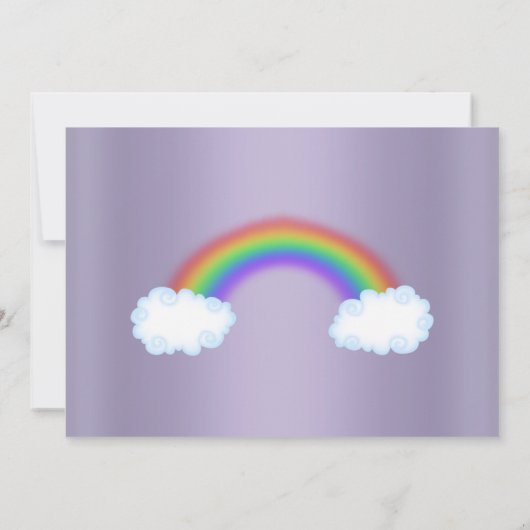 LILAC ZOO Einladung zum 1. Geburtstag (Rückseite)