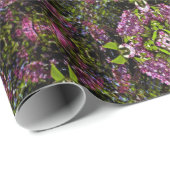 Lilacs an der Wand.. Geschenkpapier (Rolleneckpunkt)