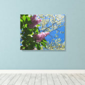 Lilacs and Cherry Blossoms - Martha's Vineyard Leinwanddruck (Insitu (Holzboden))