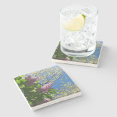 Lilacs and Cherry Blossoms - Martha's Vineyard Steinuntersetzer (Seitenansicht)