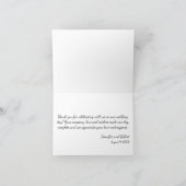 Lilacs and Cream Danke-Card Dankeskarte (Innenseite)