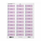 Lilacs and Lavender Return Address Label (Vorne)