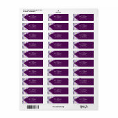 Lilacs and Lavender Return Address Label (Vorne)