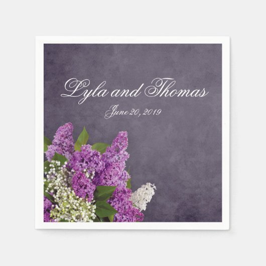 Lilacs and Lily of the Valley Serviette (Vorderseite)