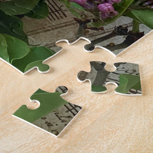 Lilacs auf alter Musik Puzzle (Seite)