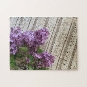 Lilacs auf alter Musik Puzzle (Horizontal)