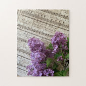 Lilacs auf alter Musik Puzzle (Vertikal)