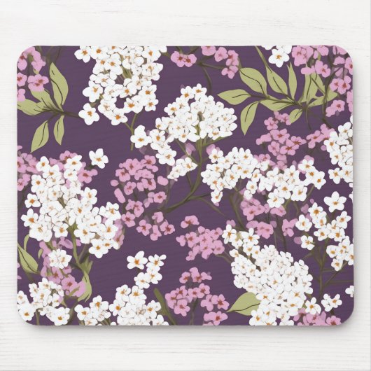 Lilacs auf Lila Mousepad (Vorne)