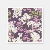 Lilacs auf Lila Serviette (Vorderseite)