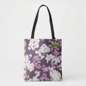 Lilacs auf Lila Tasche (Vorderseite)