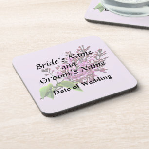 Lilacs beginnen mit Hochzeitsprodukten Getränkeuntersetzer