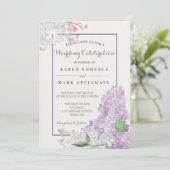 Lilacs bei der Frühjahrsszension des Blooms Einladung (Stehend Vorderseite)