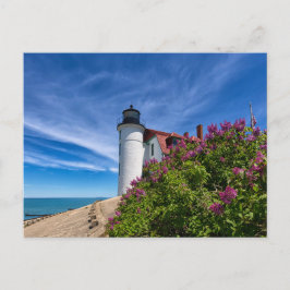 Lilacs bei Point Betsie Lighthouse Postkarte
