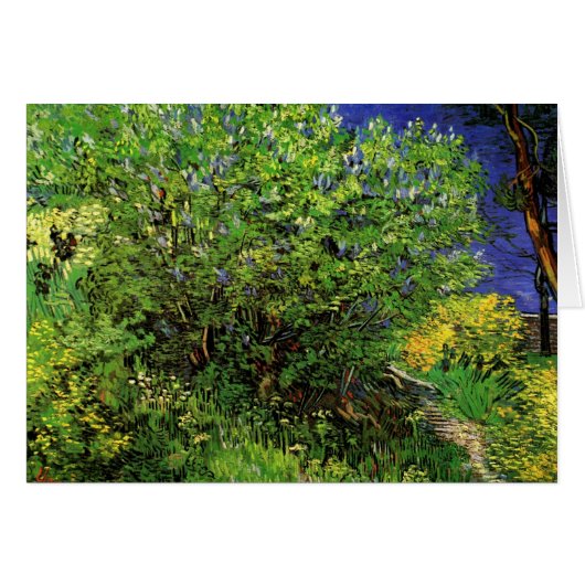 Lilacs by Vincent van Gogh, Vintag Garden Blume (Vorderseite (Horizontal))