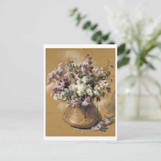 Lilacs Elizabeth Nourse Postkarte (Stehend Vorderseite)