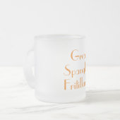 Lilacs finden - Große verschüttete fritilerische T Mattglastasse (Vorderseite Links)