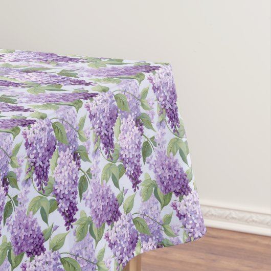 Lilacs Floral Cotton Tablecloth Tischdecke (Beispiel)