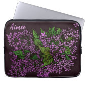Lilacs Floral Laptopschutzhülle (Vorderseite)