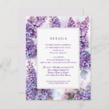 Lilacs Frame Spring Summer Wedding Details