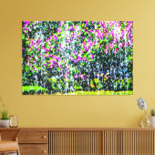 Lilacs hinter dem Brunnen Leinwanddruck (Insitu (Wohnzimmer))