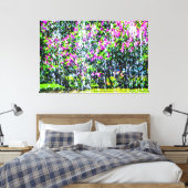 Lilacs hinter dem Brunnen Leinwanddruck (Insitu (Schlafzimmer))