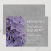 Lilacs Hochzeit Einladungen (Vorne/Hinten)